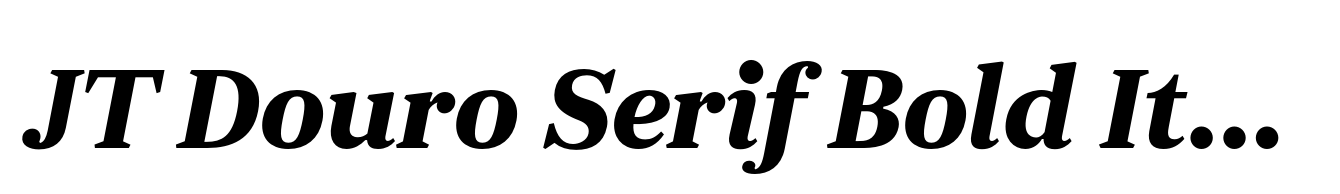 JT Douro Serif Bold Italic